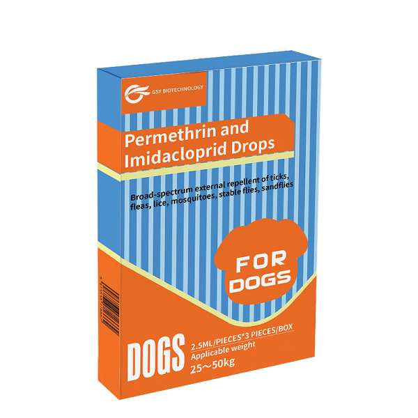 2.5ml for dogs Permethrin and Imidacloprid Drops