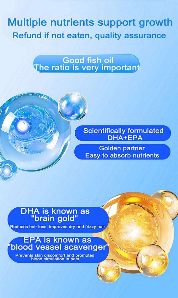 Pet nutritional fish oil